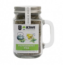Kiwi Kisan Window Peppermint Tea   Glass Jar  100 grams